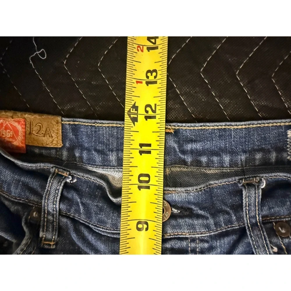 Gap 1969 Boot Cut Jeans Women's Size 12A Blue Stretch Denim Medium Wash Frayed